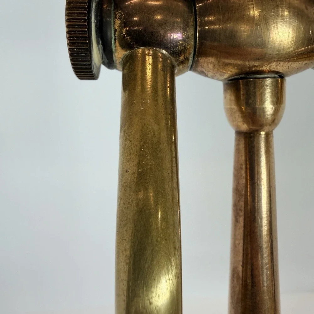 VTG Underwriters Laboratories Brass /Metal Bankers Desk Adjustable Lamp Art Deco